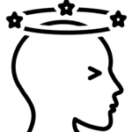 Icône tensions dans la tête